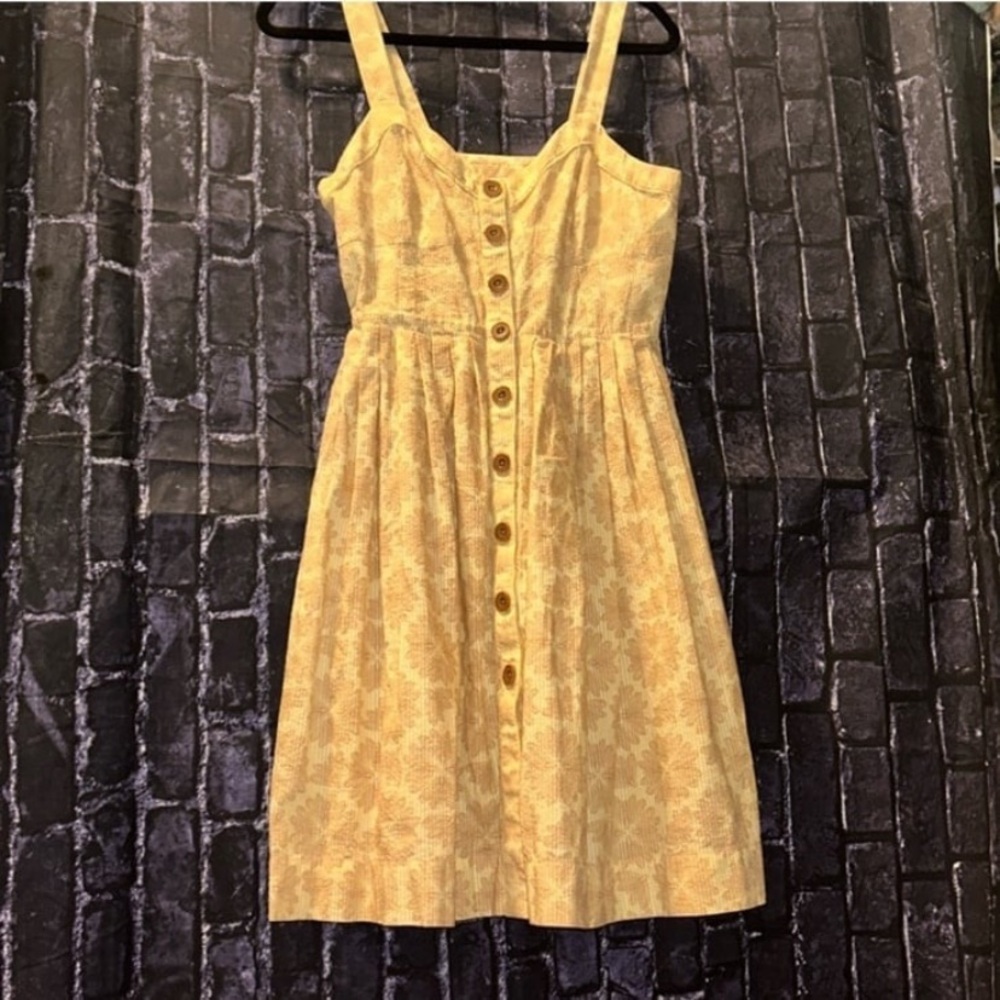 Maeve Yellow Floral Mini Dress